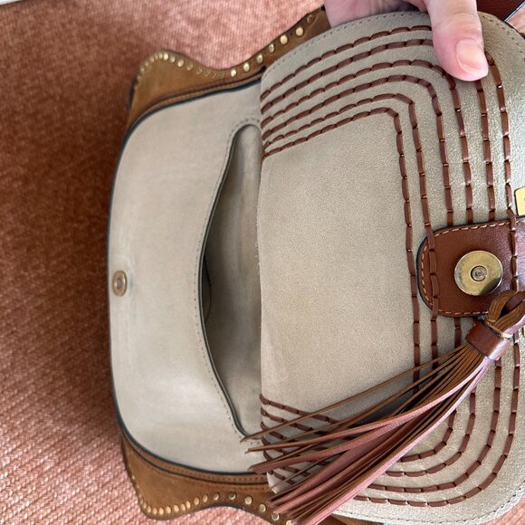 CHLOE Suede Medium Marcie Satchel Bag - Picture 5 of 9